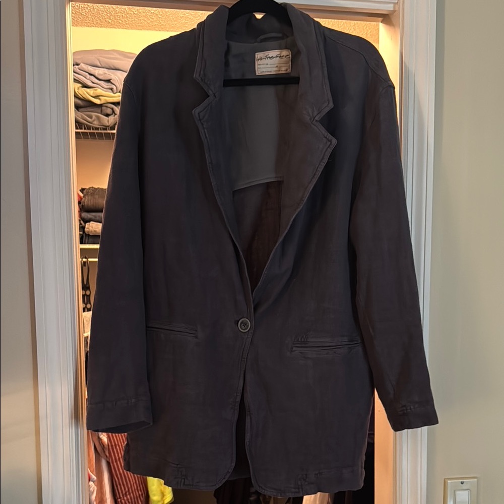 We The Free Gray Blazer